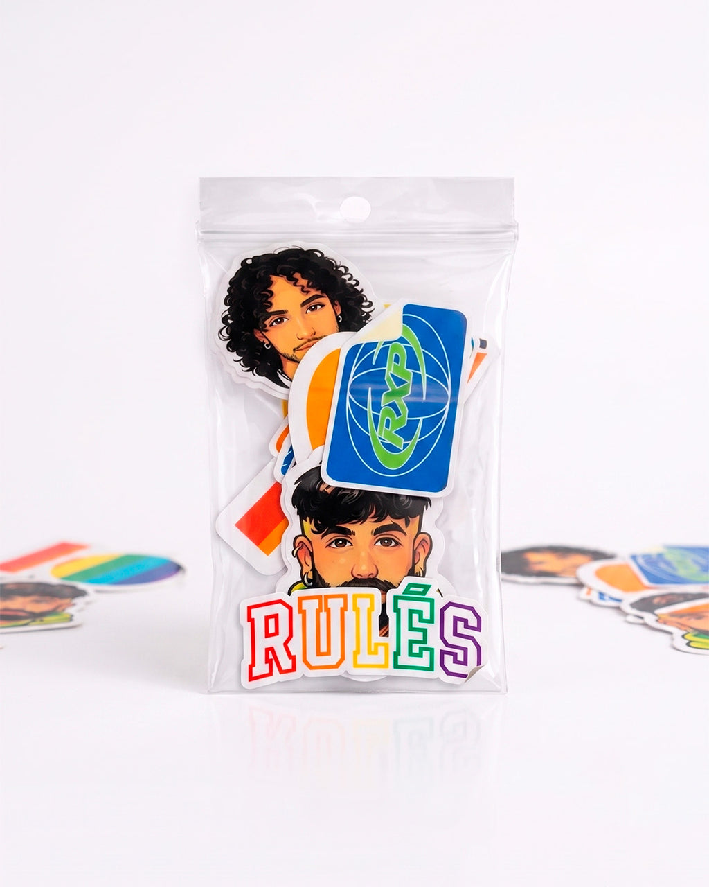 Set 8 Stickers Rulés 10 "Edición Pride"