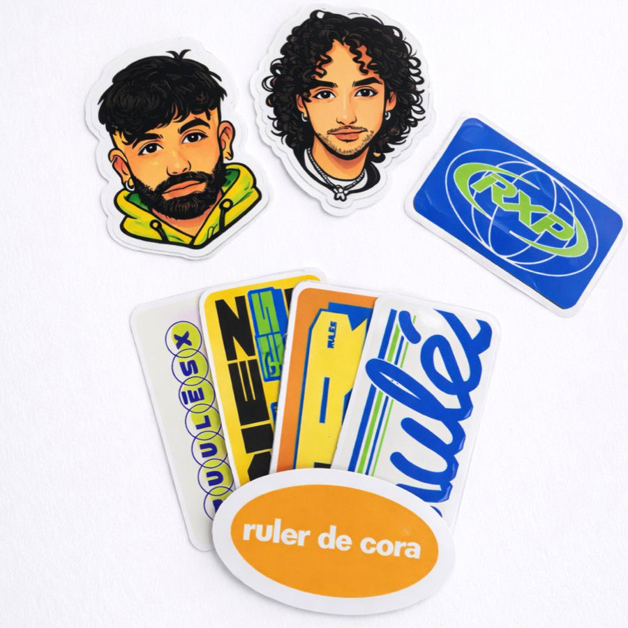 Set 8 Stickers Rulés 10